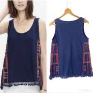 Madewell fringe tank top